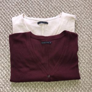 Abercrombie & Fitch Tie-Waist Sweater Bundle
